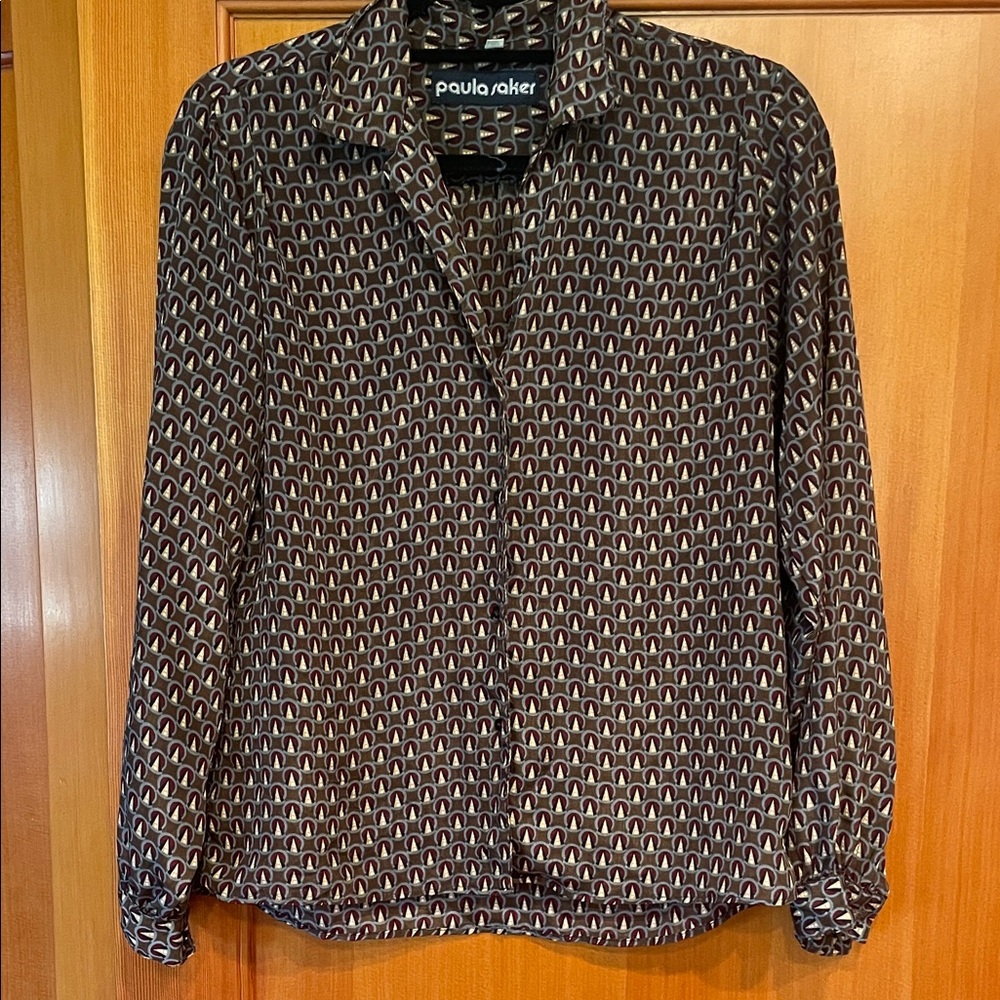 70s vintage button down top